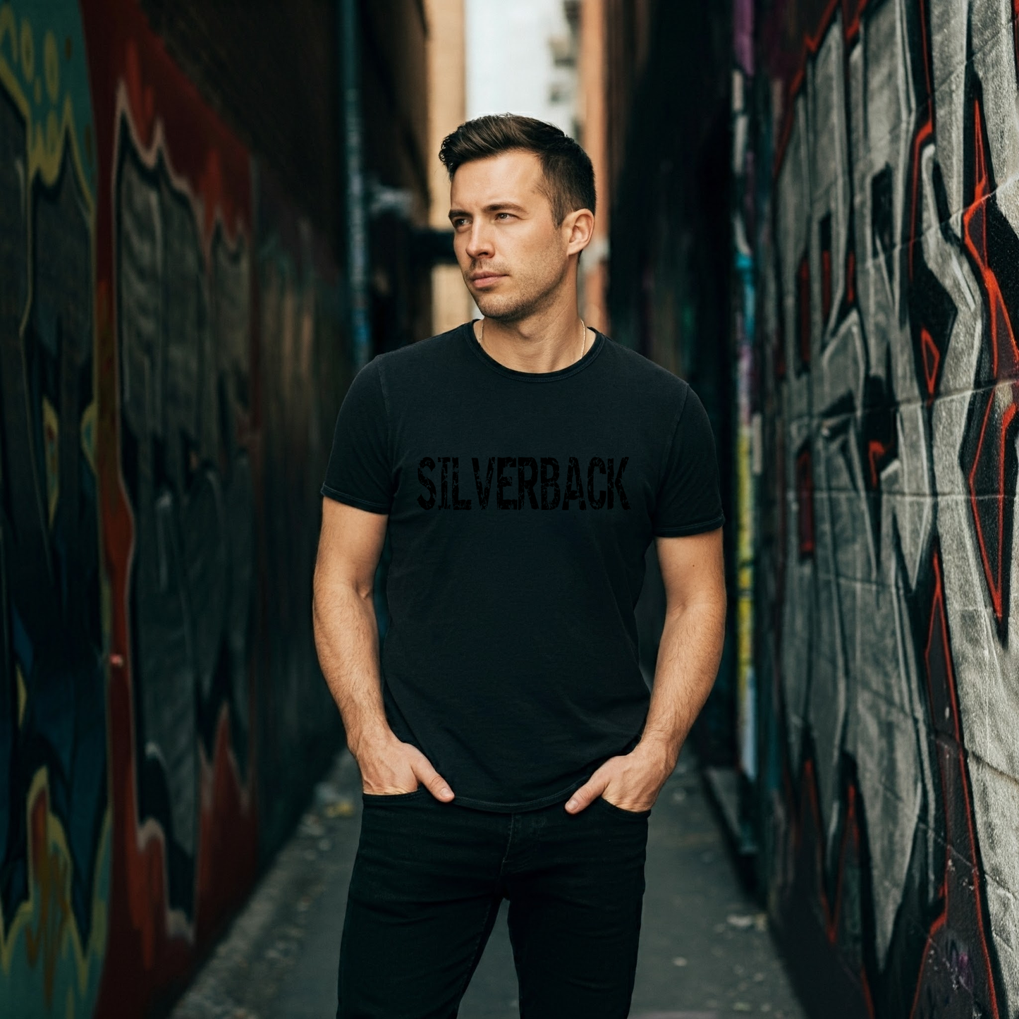 Silverback Blackout Lettering