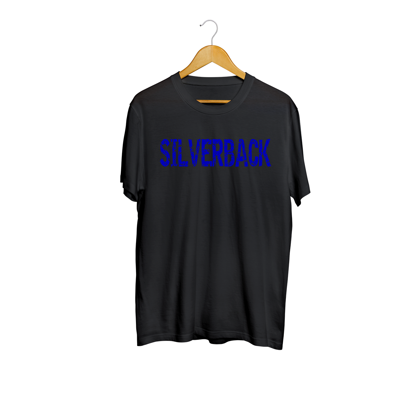 Silverback Blue Lettering