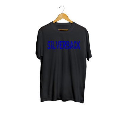 Silverback Blue Lettering